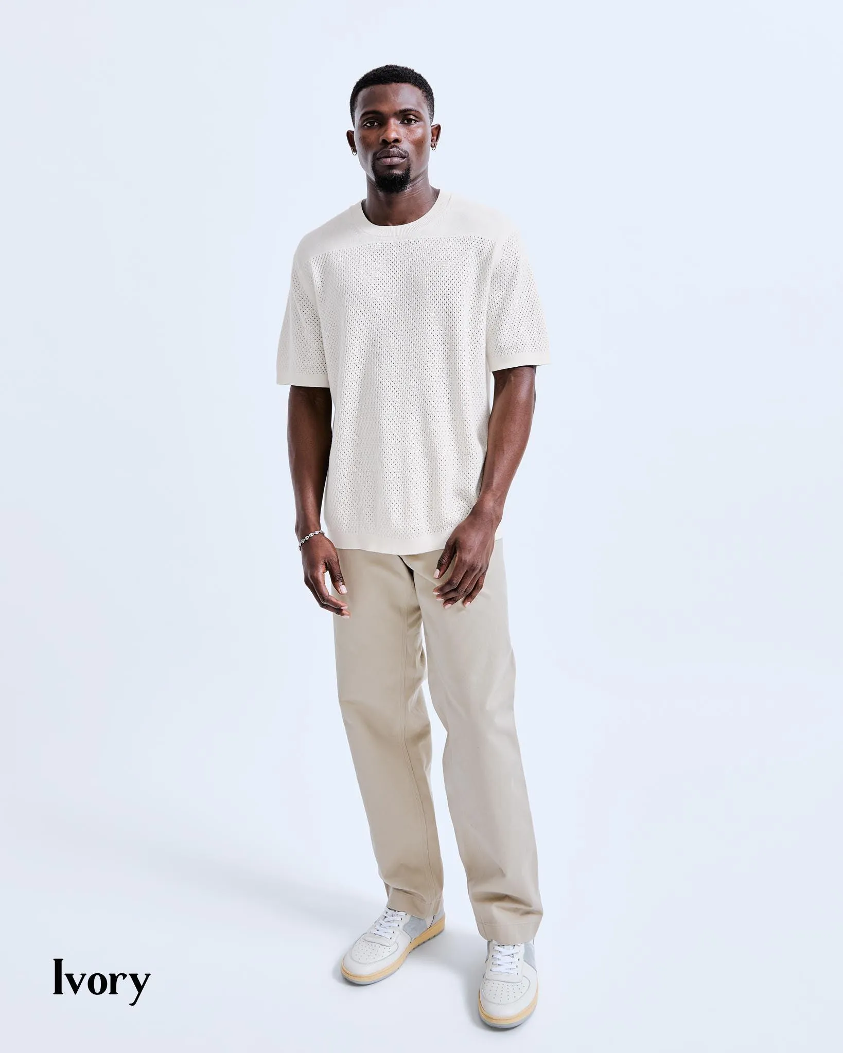 REIGNING CHAMP  |Linen Plain Cotton T-Shirts