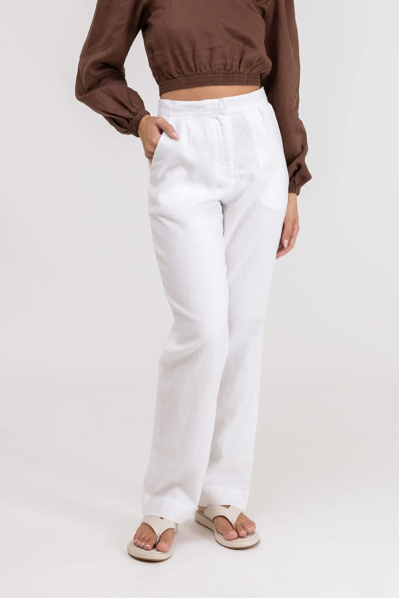 Retreat Linen Pant White