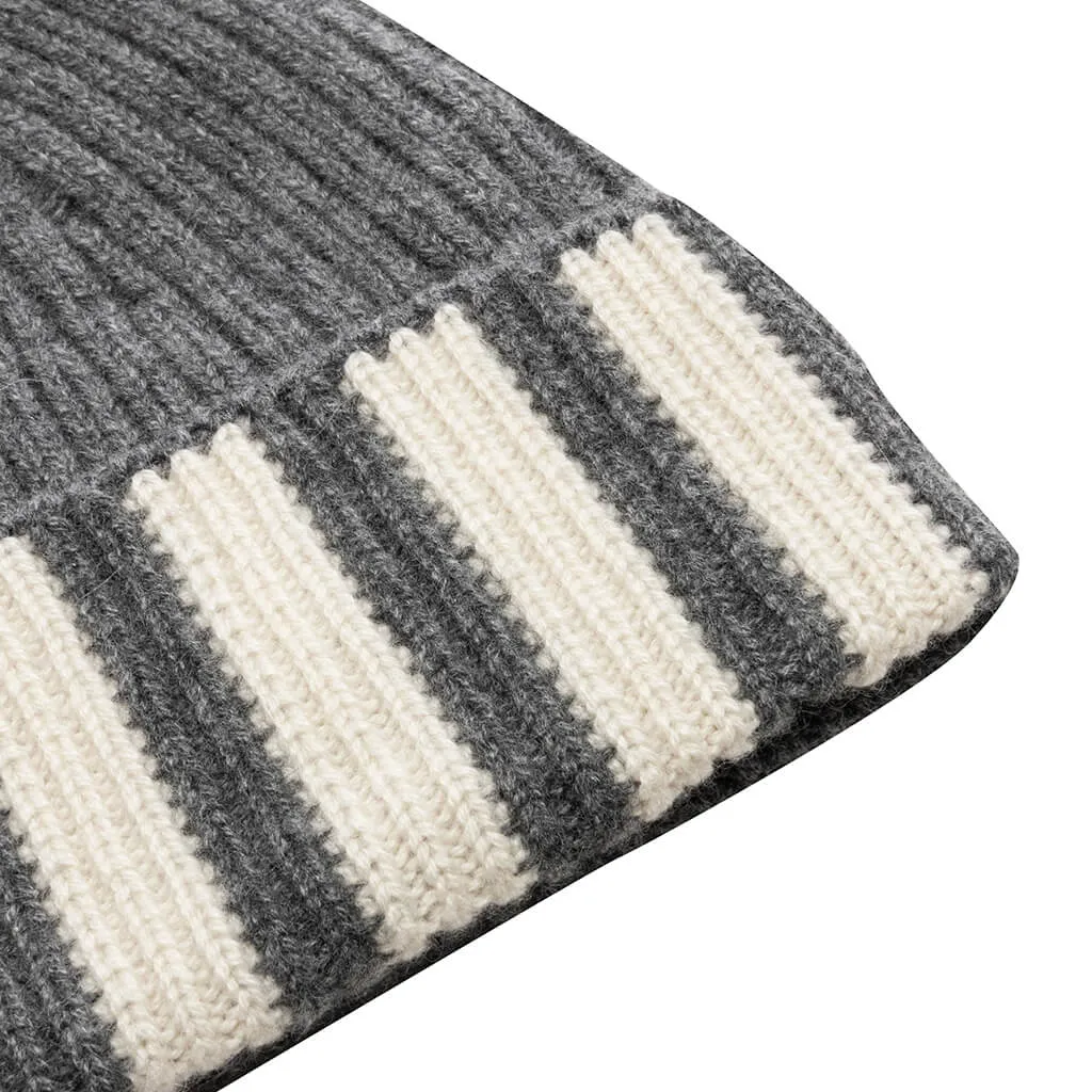 Rib Hat - Medium Grey