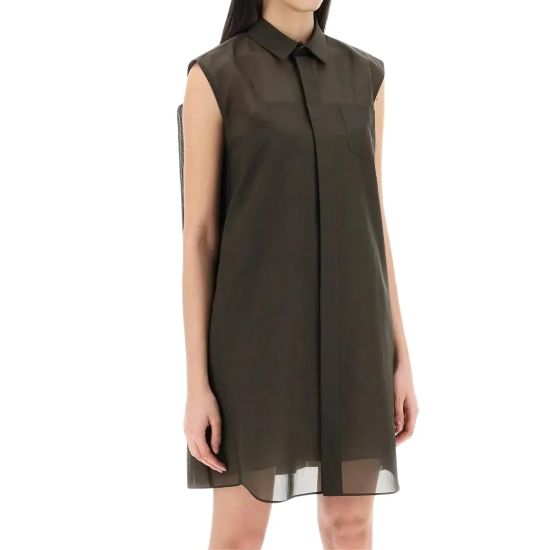 sacai  |Casual Style Plain Elegant Style Sheer Shirts & Blouses