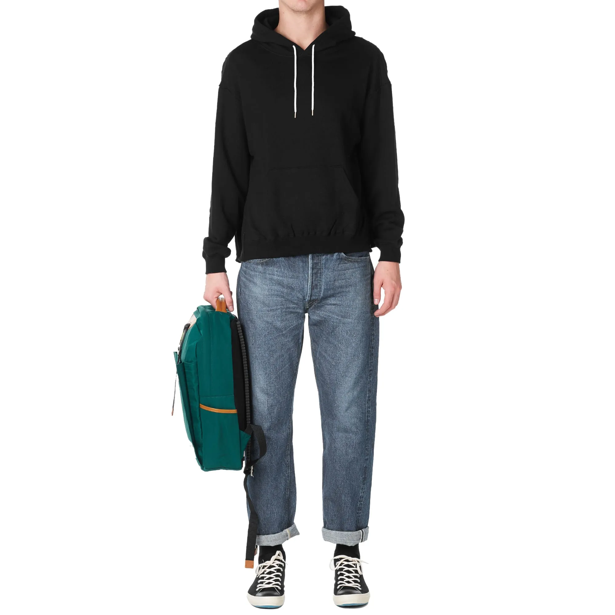 Sasquatchfabrix. Drape Sweat ParkaBlack