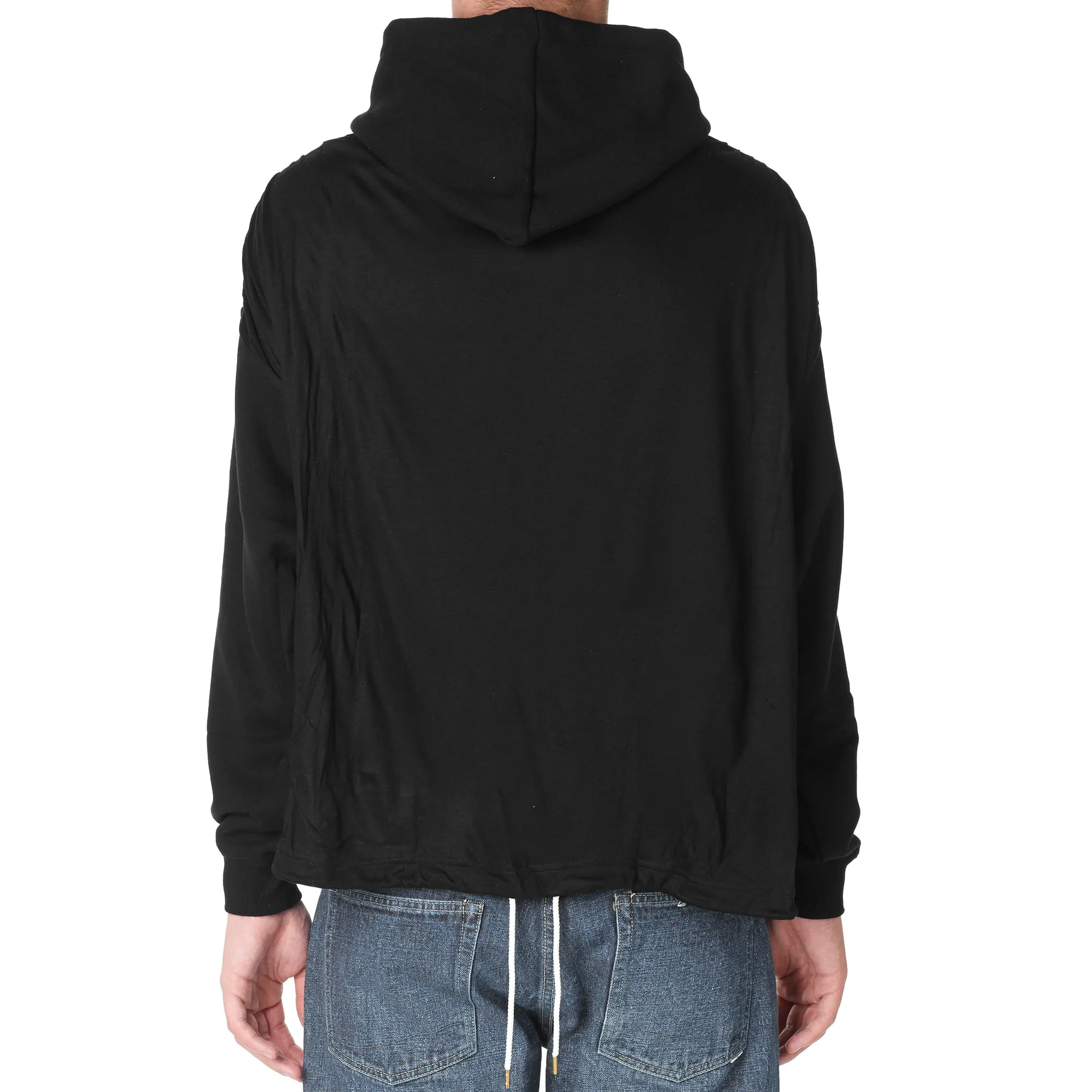 Sasquatchfabrix. Drape Sweat ParkaBlack