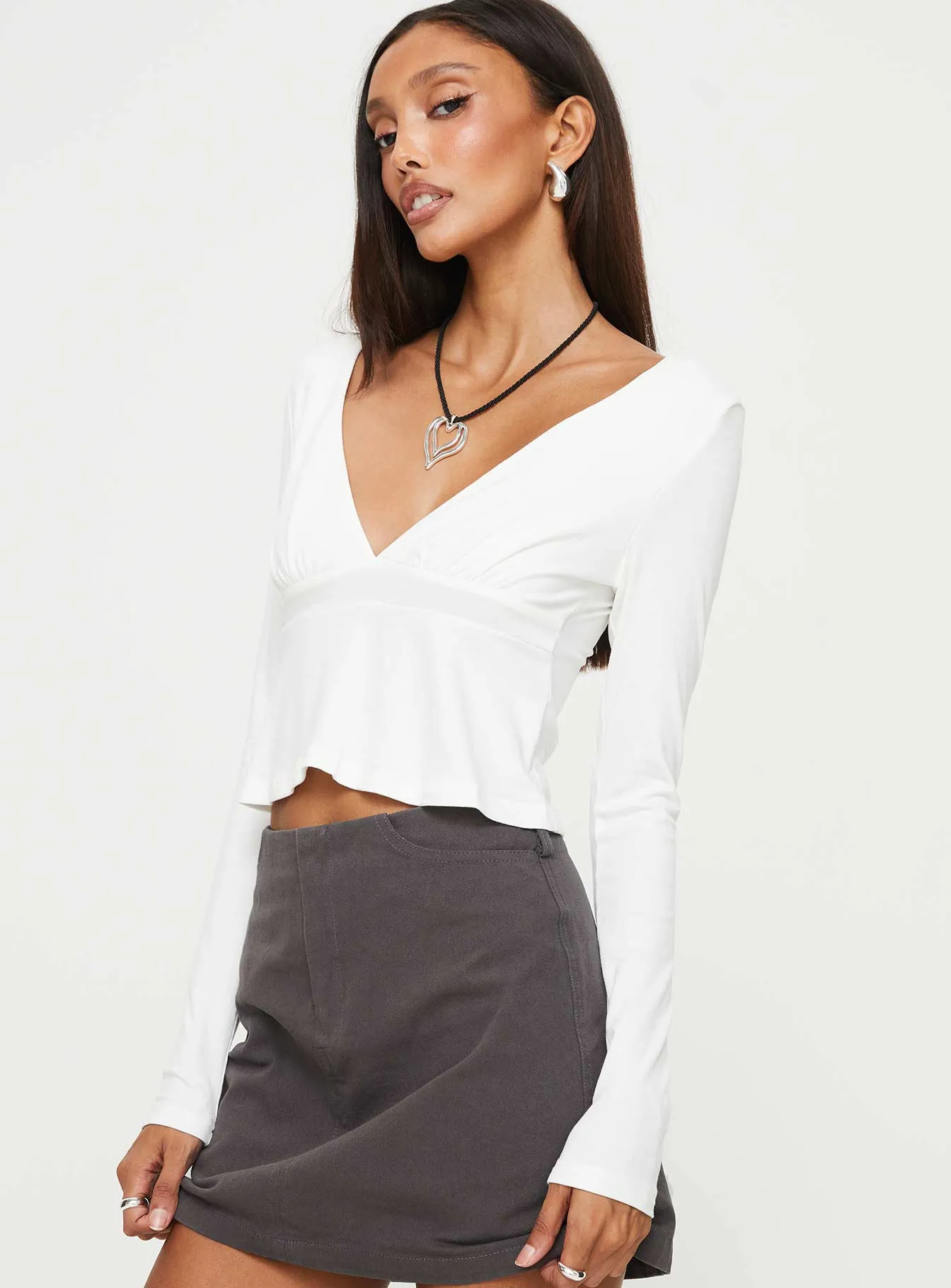 Segarra Long Sleeve Top White