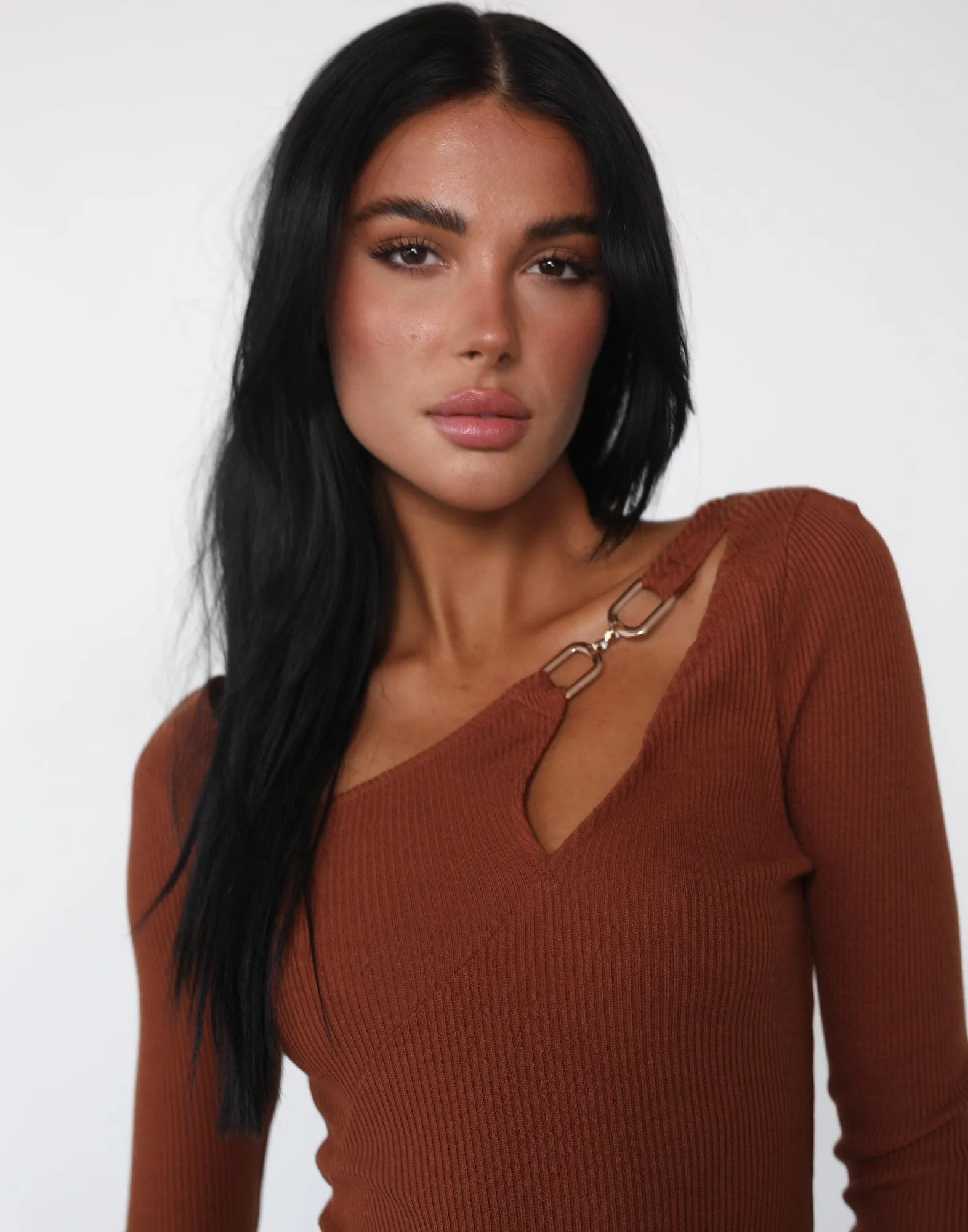 Snoh Long Sleeve Top (Terracotta)