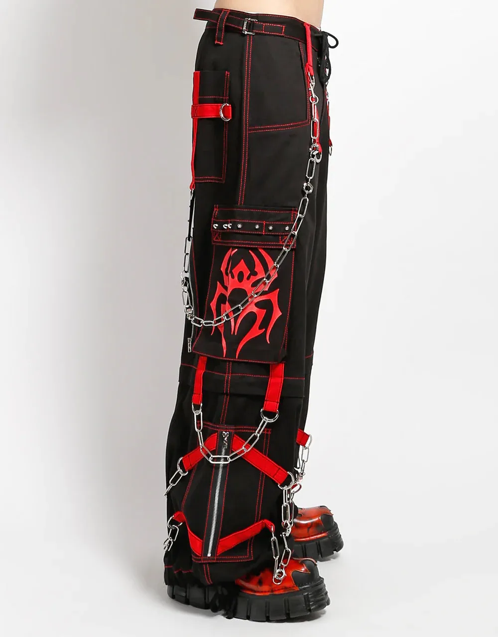 Spider Zip Off Blk/Red