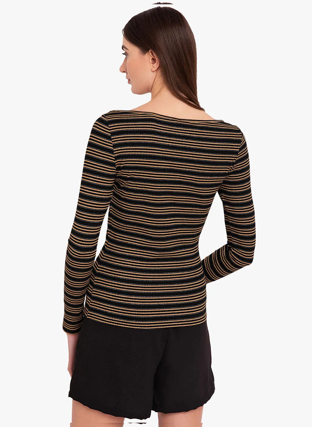 Striped Lurex T-Shirt