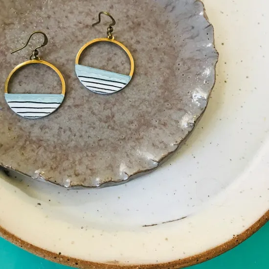 Striped Shoreline Earrings