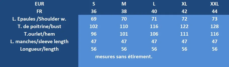 Sweat manches longues bleu pétrole