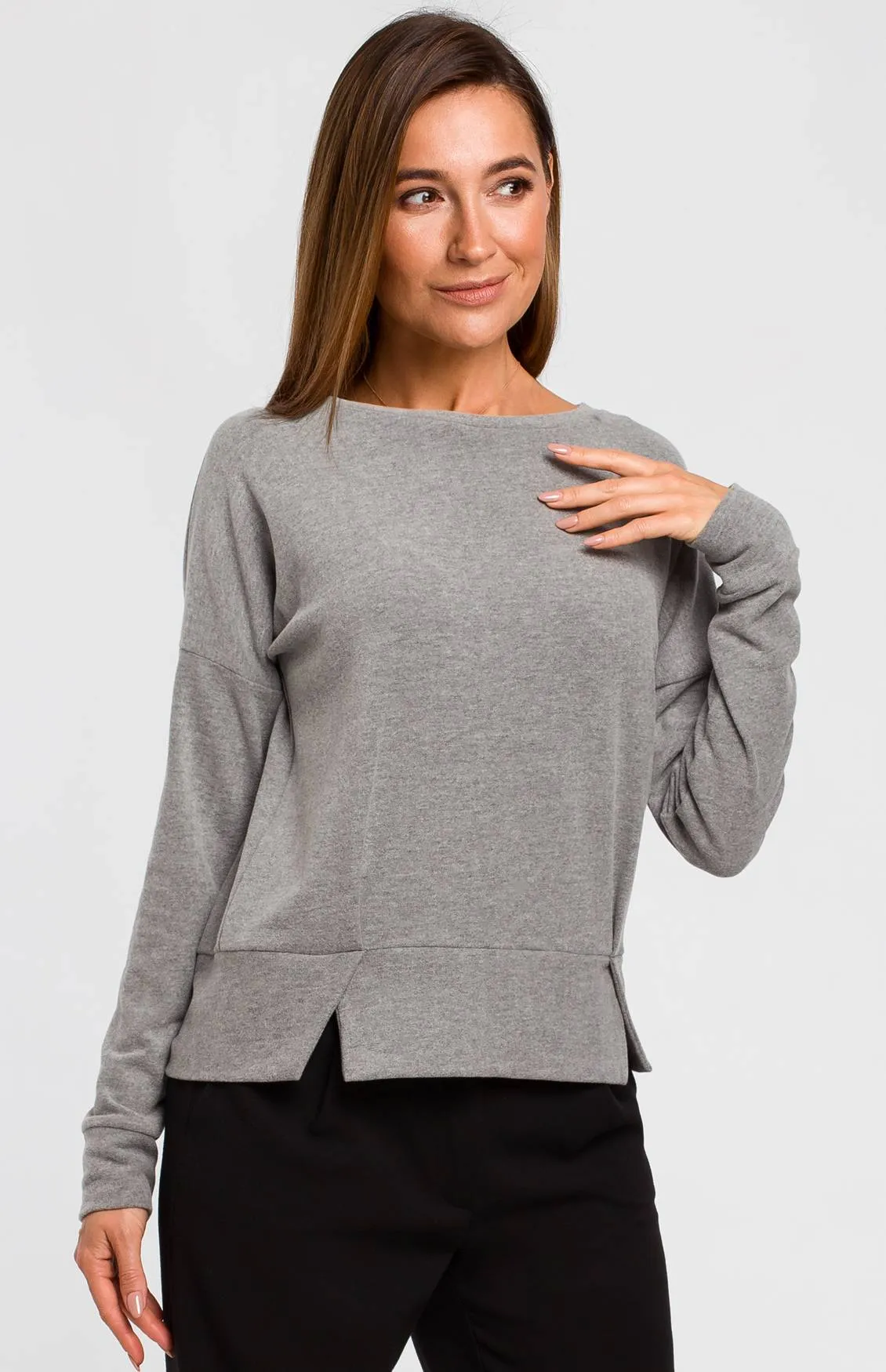 Sweat manches longues gris