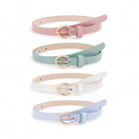 TAILLE 4pc Belt Set in Pastels