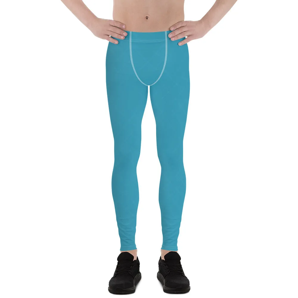 Teal Blue Men's Leggings