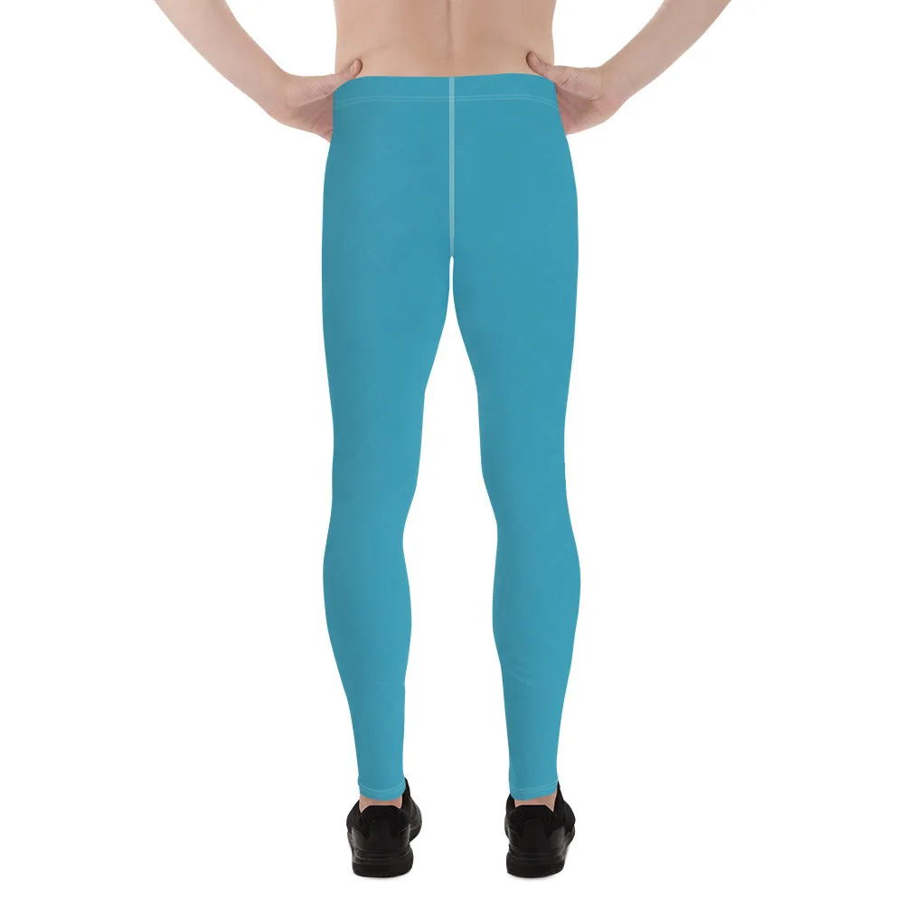 Teal Blue Men's Leggings