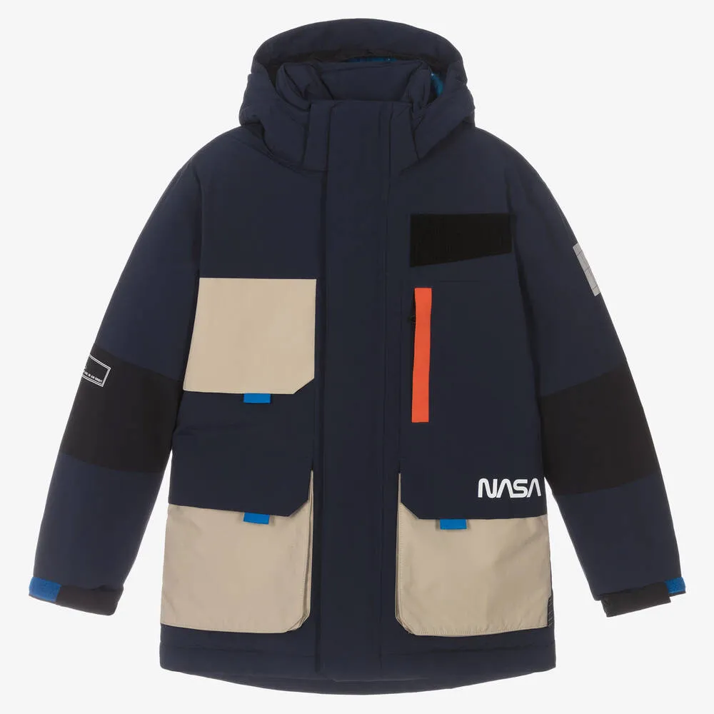 Teen Boys Navy Blue Coat