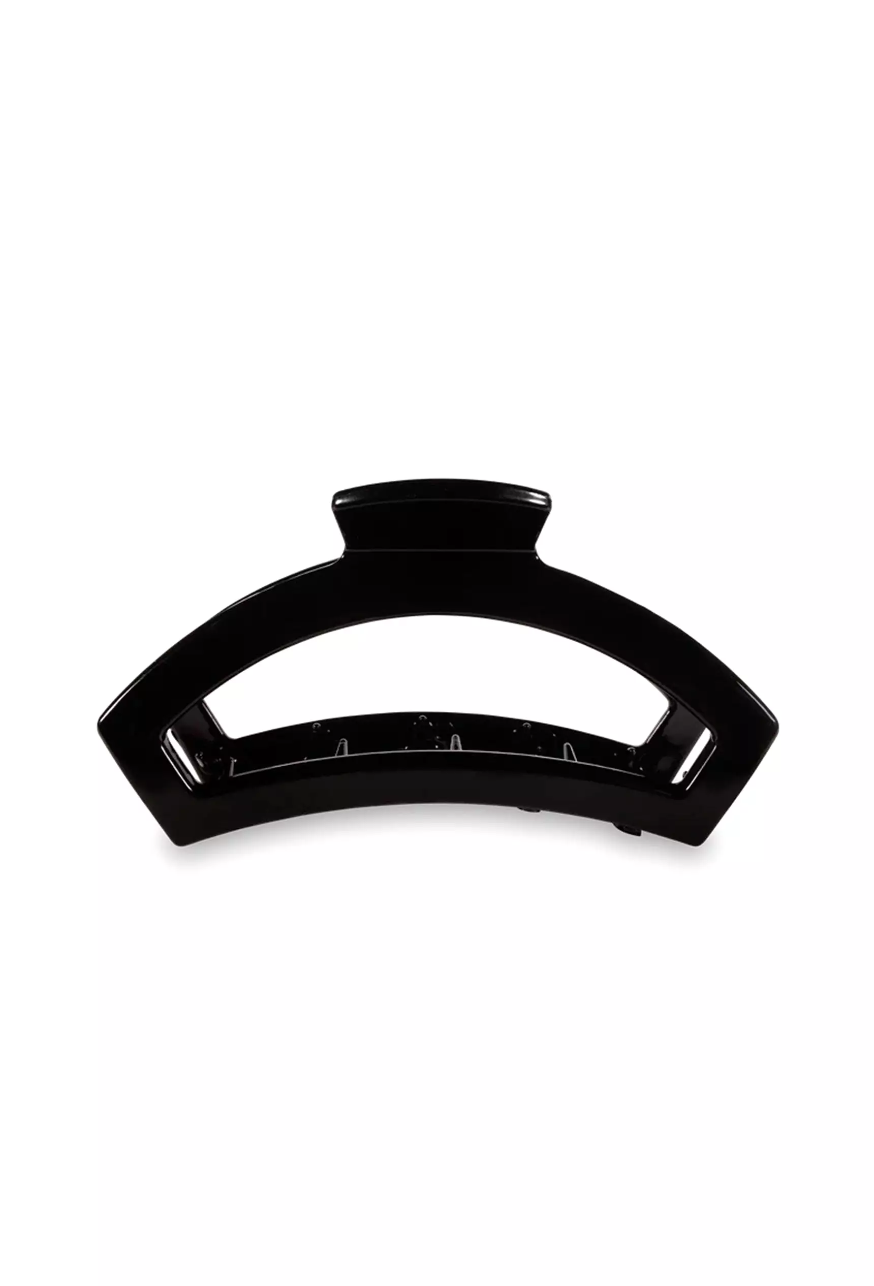 TELETIES Medium Open Hair Clip in Jet Black