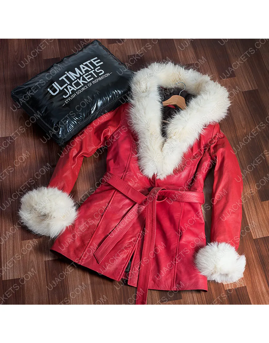 The Christmas Chronicles Goldie Hawn Shearling Coat - Hoodie Jacket