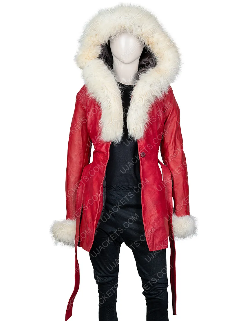 The Christmas Chronicles Goldie Hawn Shearling Coat - Hoodie Jacket