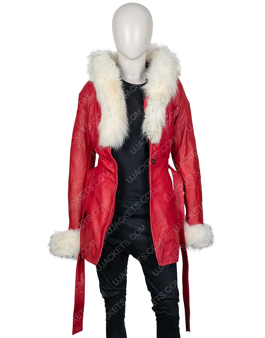 The Christmas Chronicles Goldie Hawn Shearling Coat - Hoodie Jacket