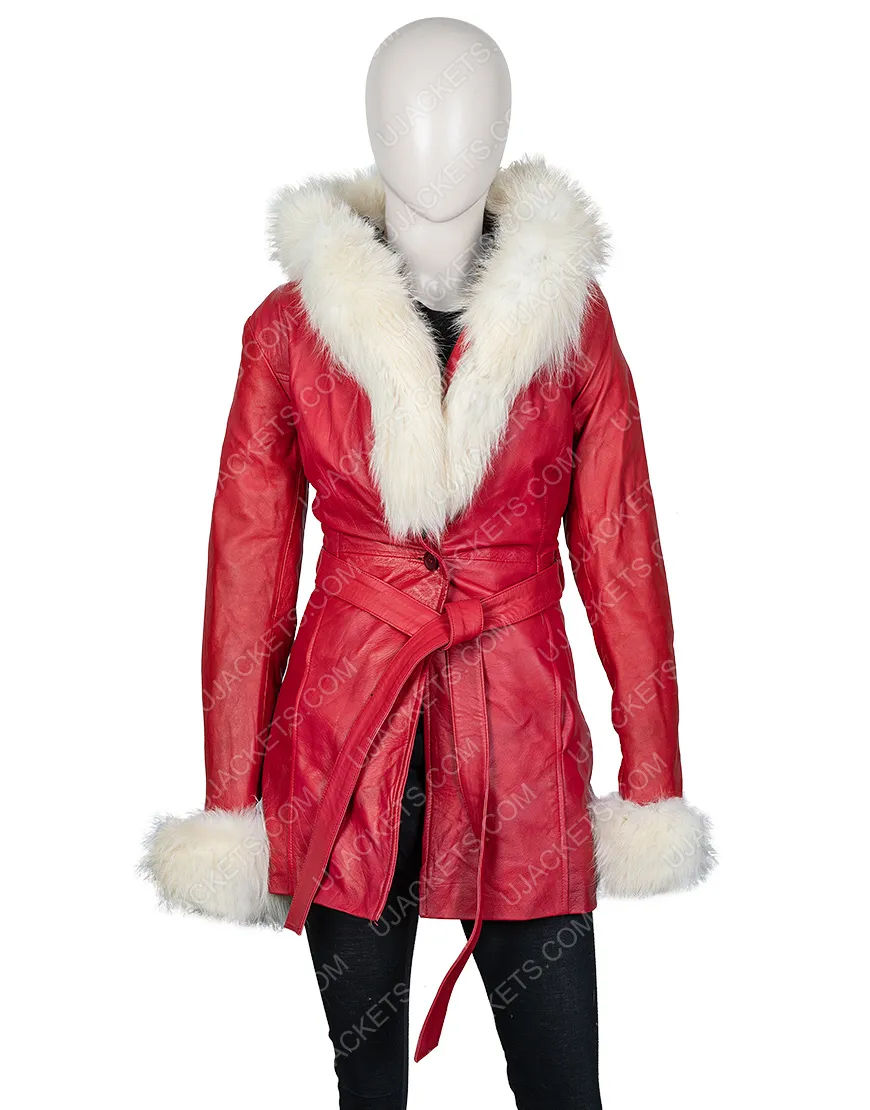 The Christmas Chronicles Goldie Hawn Shearling Coat - Hoodie Jacket