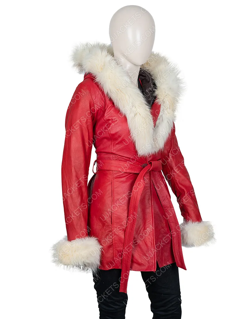 The Christmas Chronicles Goldie Hawn Shearling Coat - Hoodie Jacket