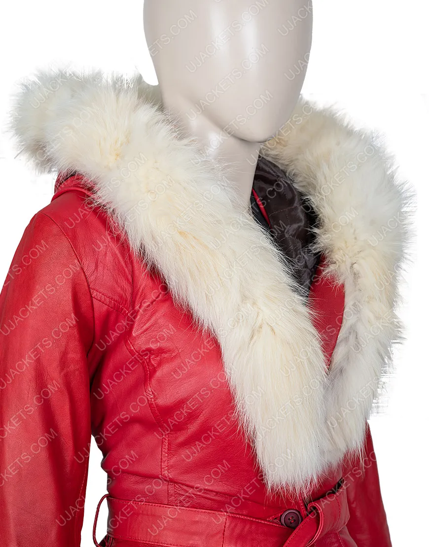 The Christmas Chronicles Goldie Hawn Shearling Coat - Hoodie Jacket