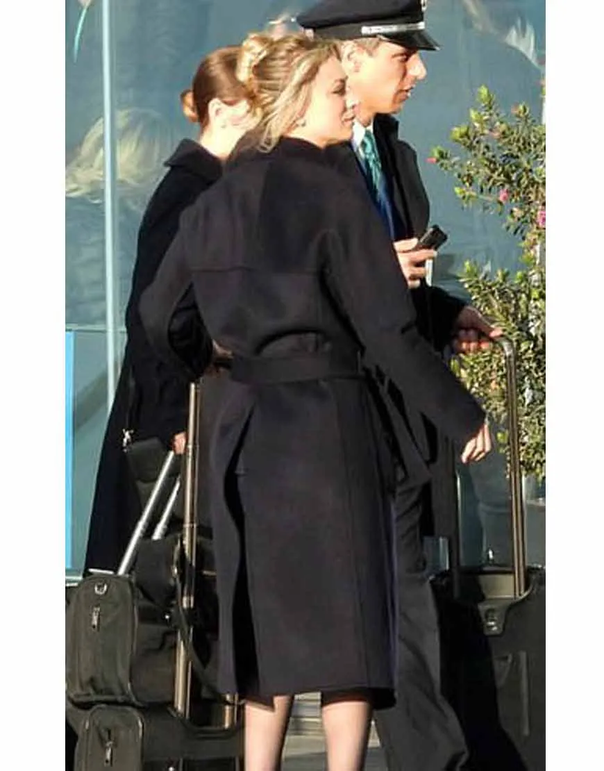 The Flight Attendant Kaley Cuoco Black Trench Coat | Ujackets.com