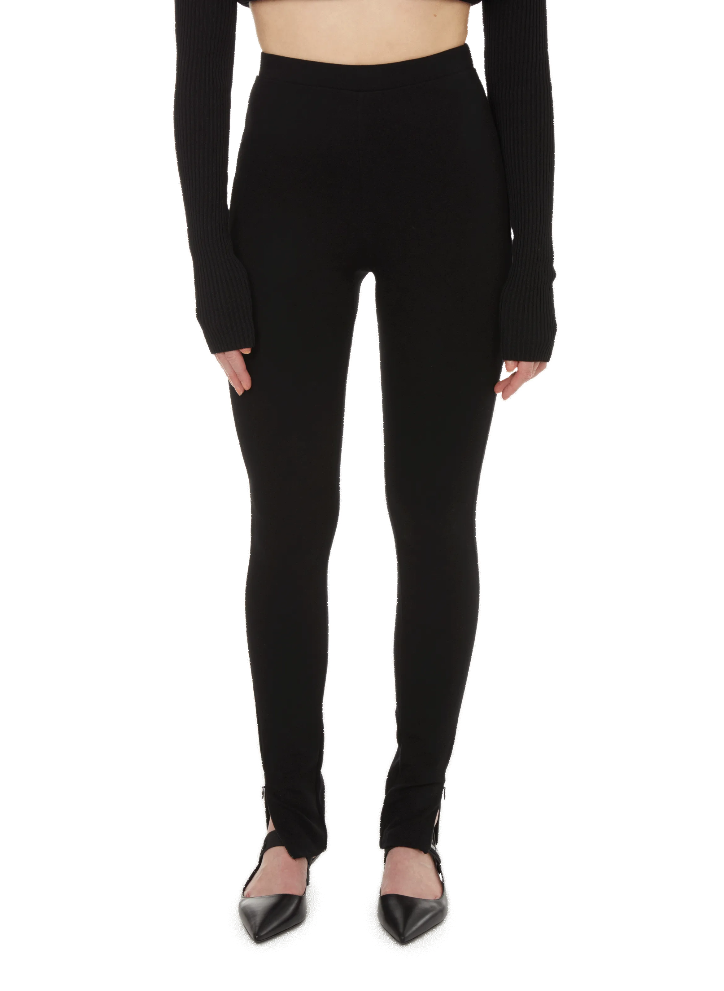 TOTEME  Viscose leggings  - Black