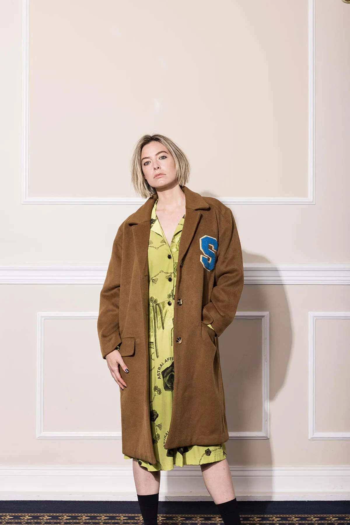 Ufo Wool Coat - Tan