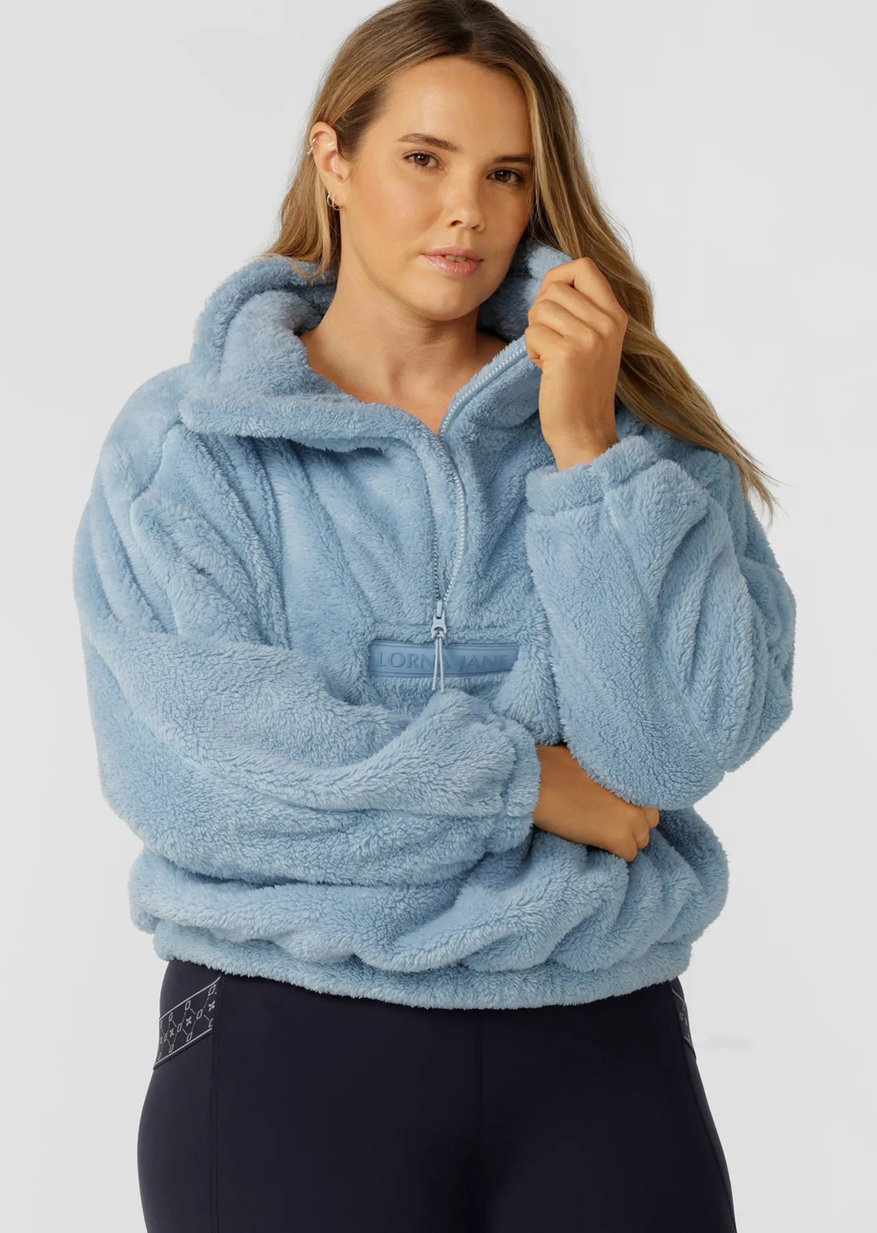 Ultra Soft Teddy Pullover | Blue | Jackets, Hoodies and Sweats | Lorna Jane New Zealand