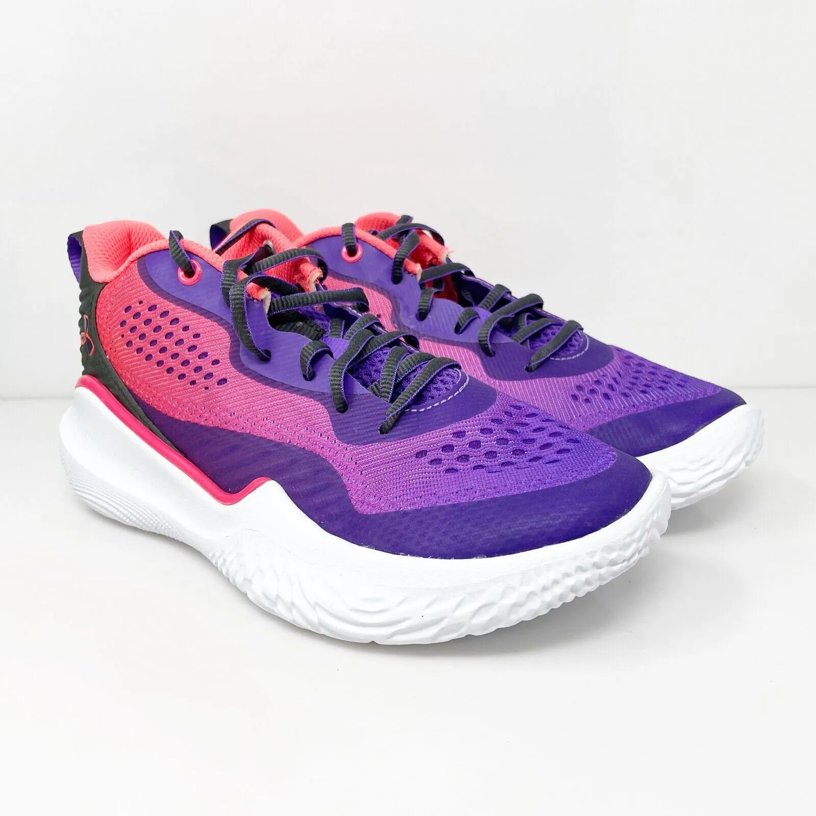 Under Armour Womens Flow Breakthru 2 3025405 Purple Basketball Shoes Sneaker 8.5