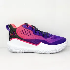 Under Armour Womens Flow Breakthru 2 3025405 Purple Basketball Shoes Sneaker 8.5