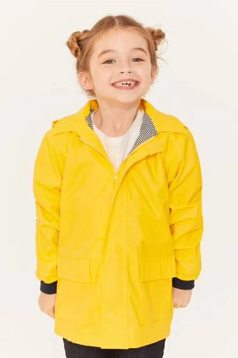 Unisex Children - Yellow Waxed Coat