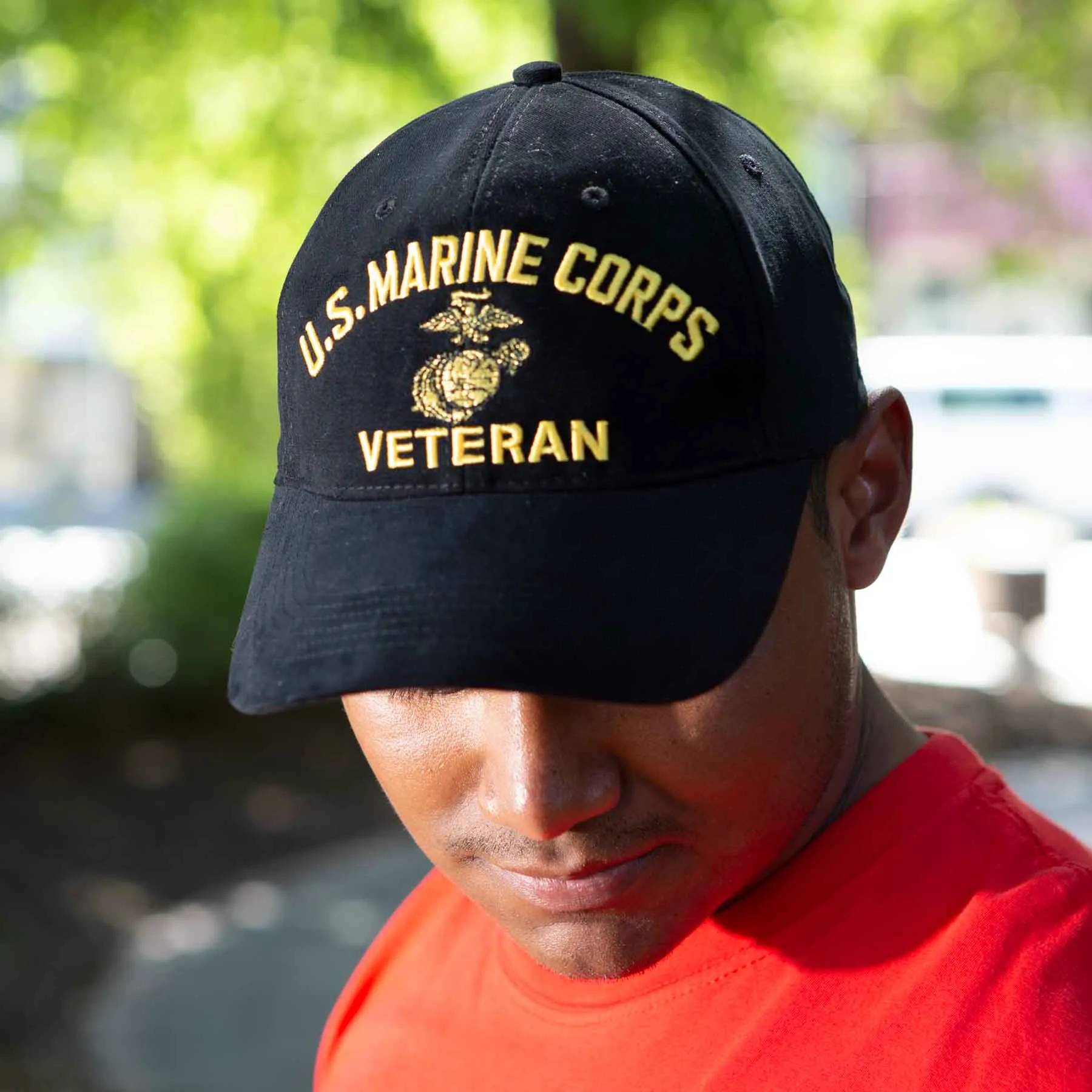 USMC Veteran Hat- Personalized- Black