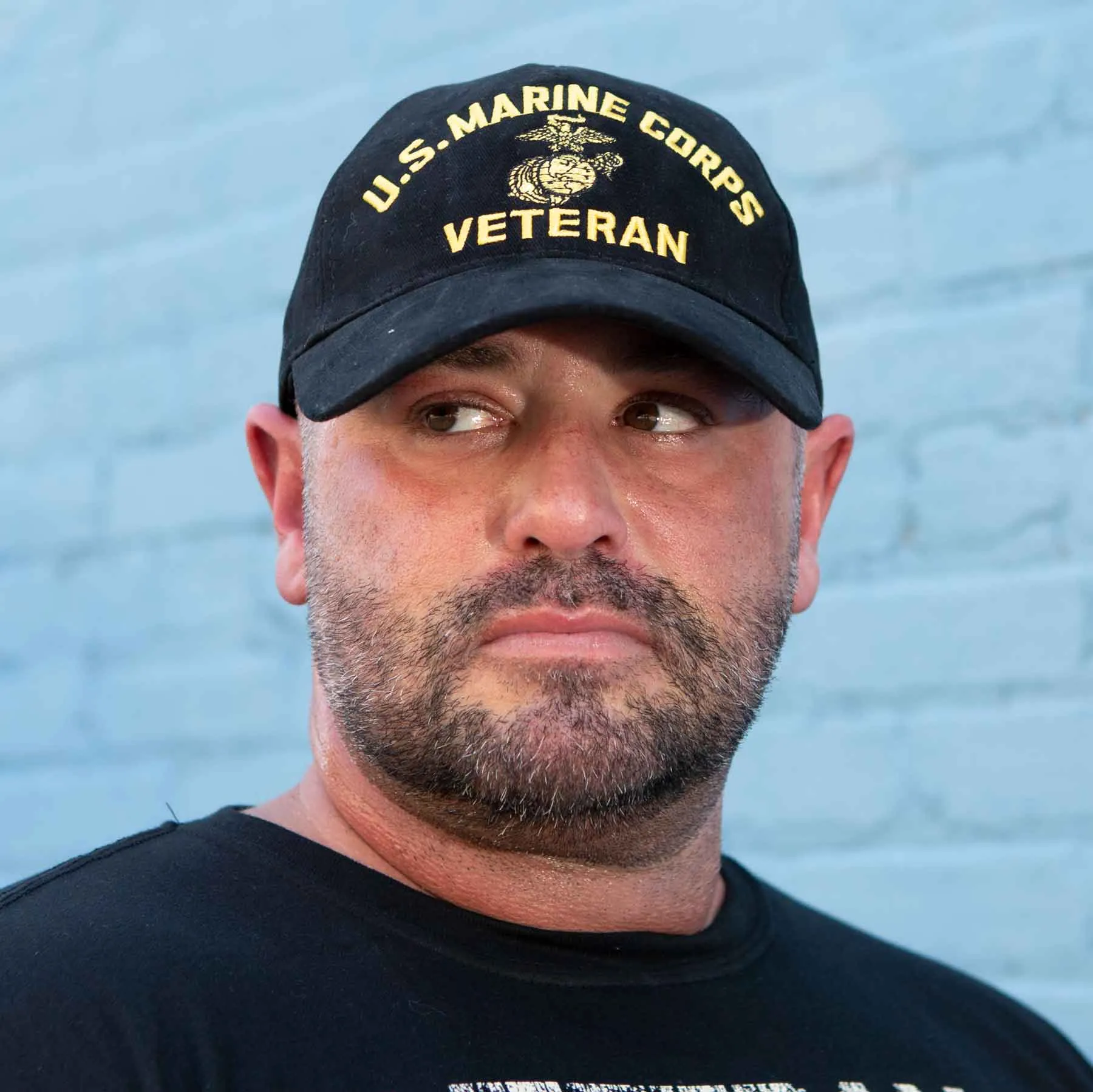 USMC Veteran Hat- Personalized- Black