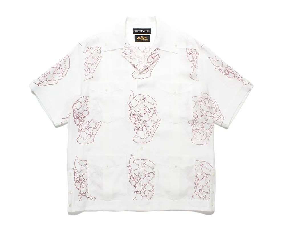 WACKO MARIA  |Unisex Street Style Collaboration Short Sleeves Front Button