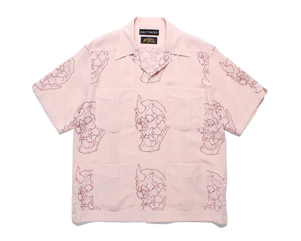 WACKO MARIA  |Unisex Street Style Collaboration Short Sleeves Front Button