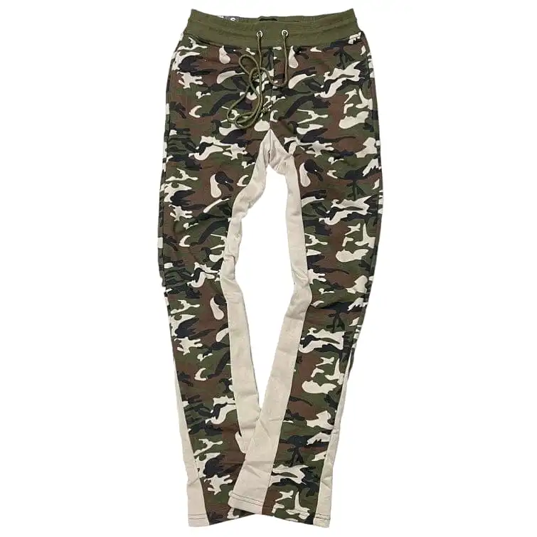 Waimea Stacked Flare Sweatpants (Green Camo) M5745