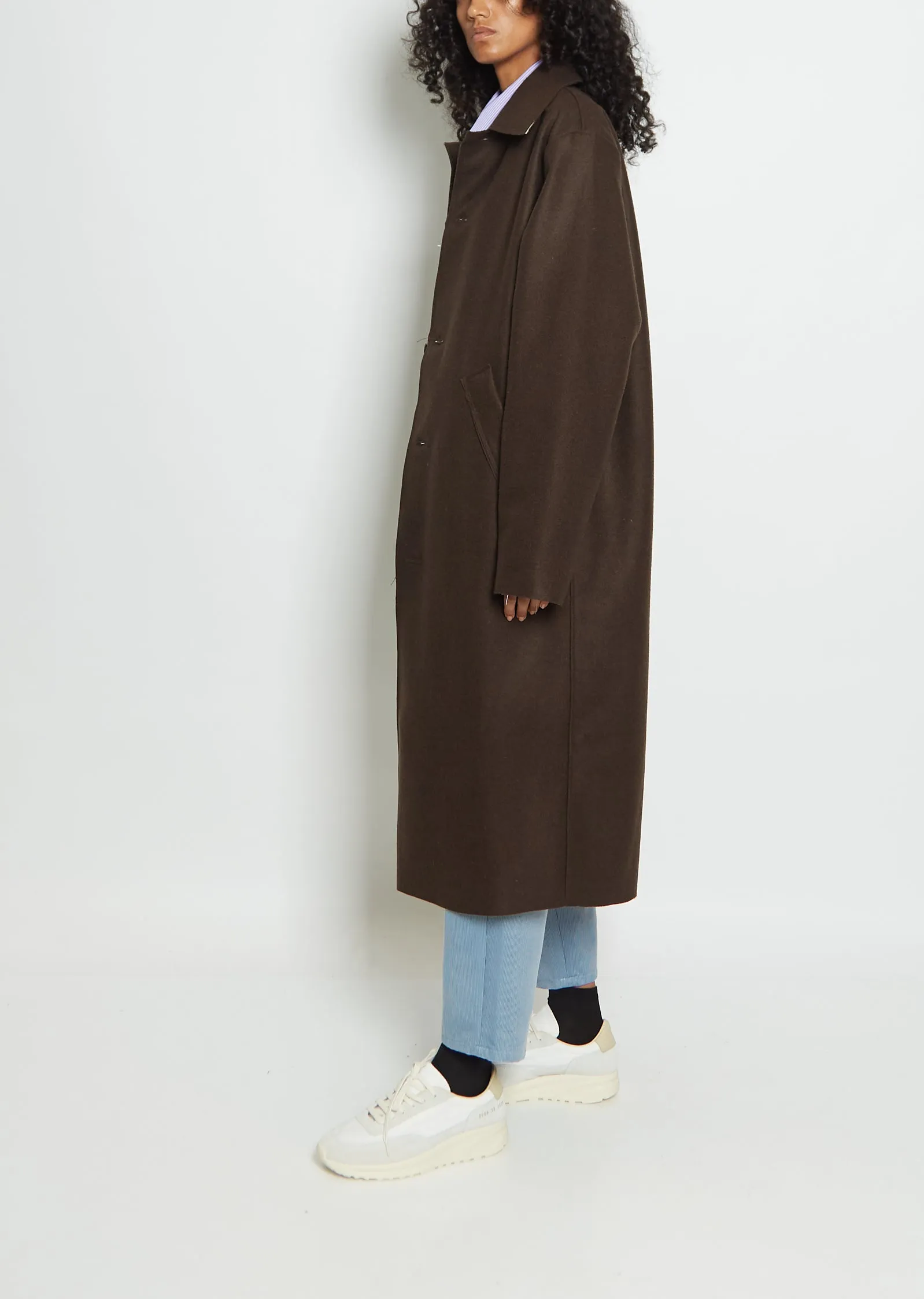 Wool Felt Long Coat