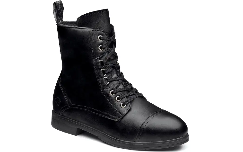 'Xena Workwear' Women's 6 Spice Lace Up Steel Toe - Jet Black