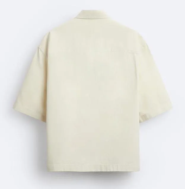 ZARA  |Plain Short Sleeves Shirts