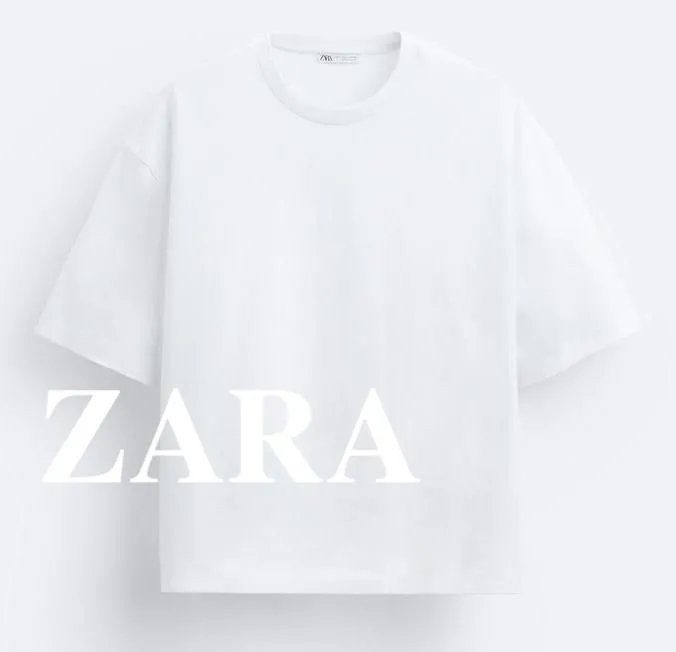 ZARA  |Plain Short Sleeves T-Shirts