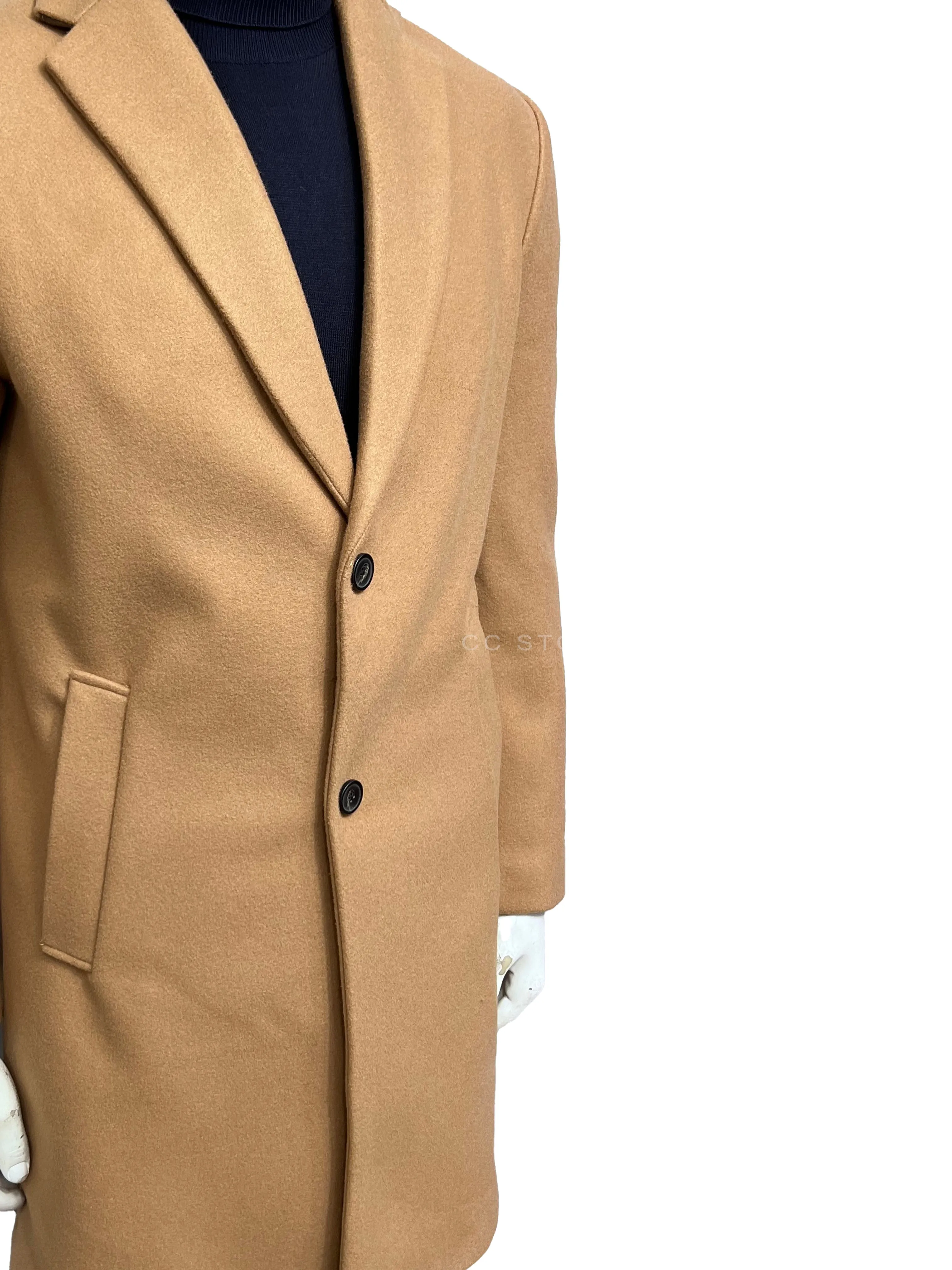 ZR Stretch Camel Long Coat